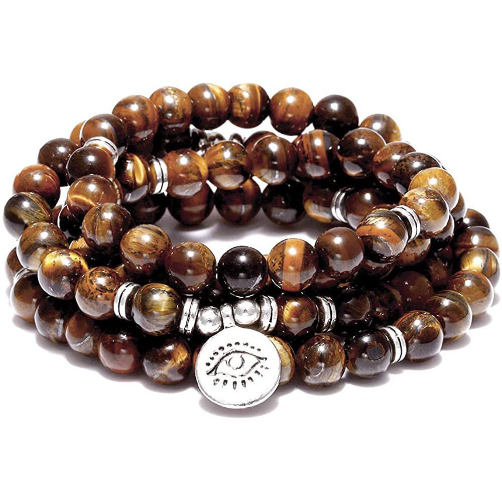 Amazon Stone Tiger Eye Stone Bracelet Necklace 108 Buddha Beads Lotus Bracelet af709019 1592 4299 8d10 18999f944beb