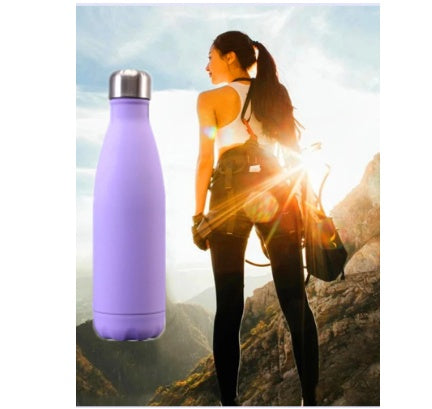 Insulated Stainless Steel Water Bottle Mug Rubber Painted Surface Vacuum Flask Coffee Cup Bottle af717755 bfa8 4c92 bdc3 f715