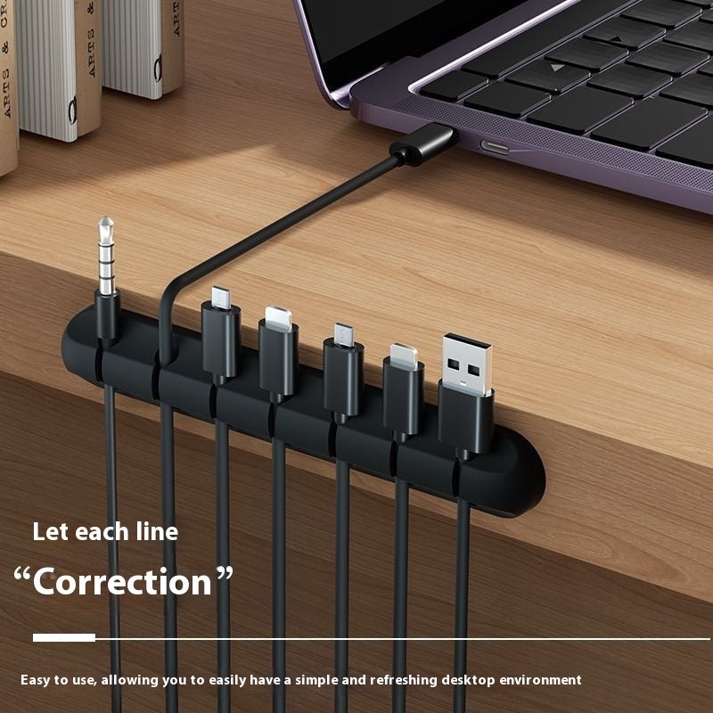 Desktop Fixed Charging Cable Storage Protector - 图片 2
