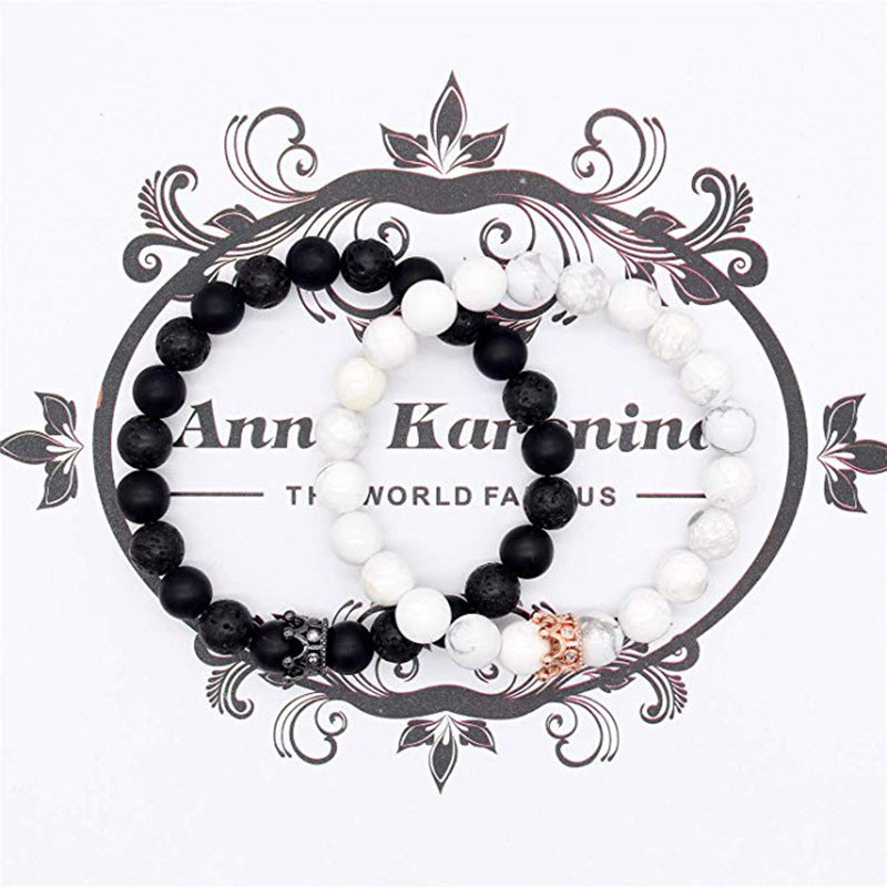Agate Crown Energy Volcanic Stone Bracelet afa5269d 09c7 41e3 95f6 3c10d31fcbc2