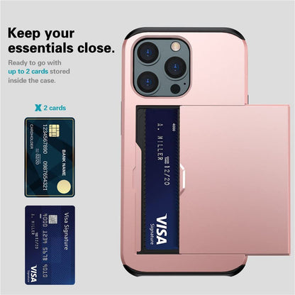 Mobile Phone Case Sliding Cover Card Two-in-one Anti-drop Wallet Protective Wallet Credit Card Holder afafdb28 4b53 4a18 9a15