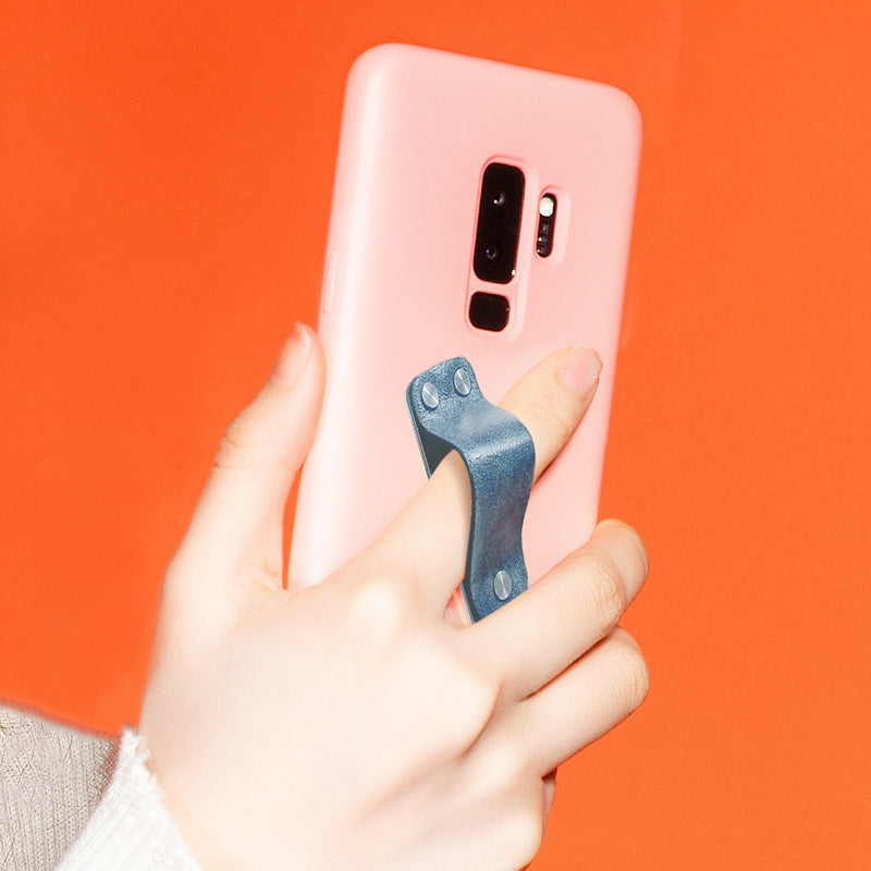 Multifunctional Leather Mobile Phone Ring Bracket Car - 图片 1