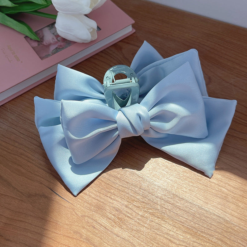 Plain Color XL Bow Ribbon Hair Claw afc6f068 8663 4a56 bf45 b5b3db5e9750