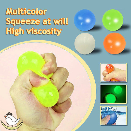 Luminous Sticky Ball Toys Sticky Wall Home Party Games Glow In The Dark Novelty Toys Decompression Squeeze Toy afd6236a 86bc 