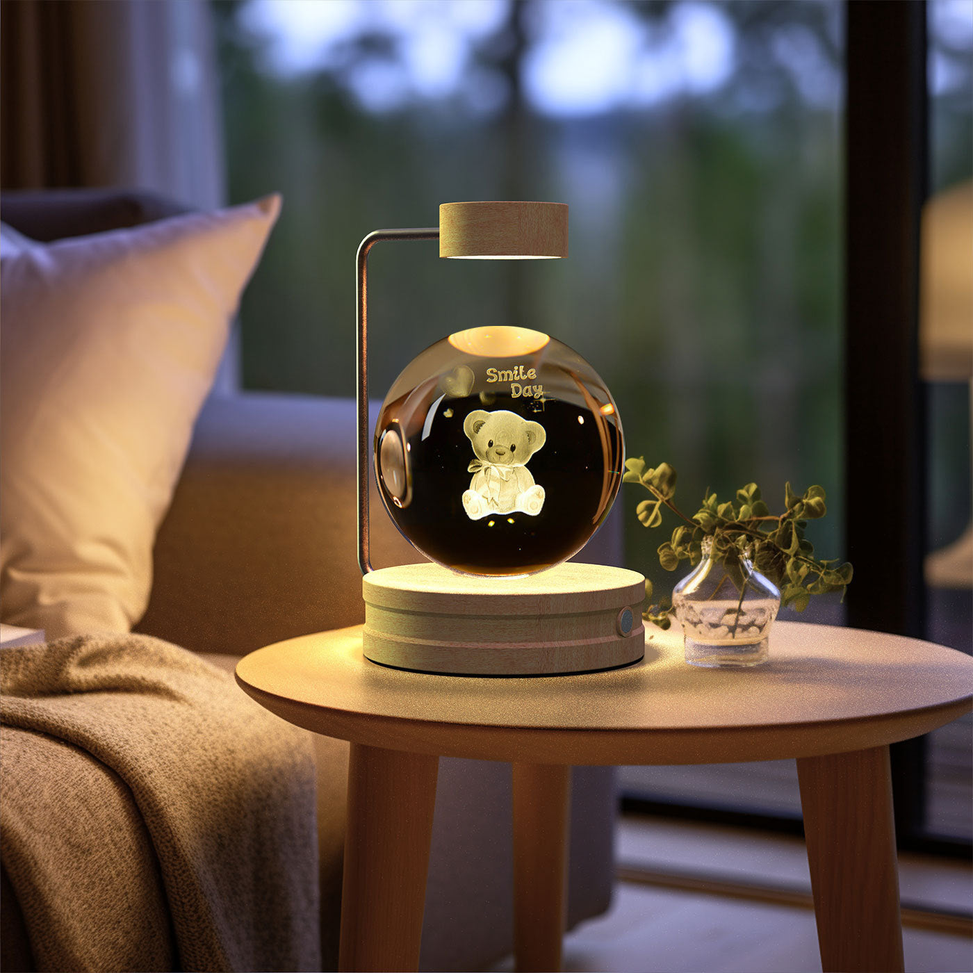 Crystal Ball Cosmic Dinosaur Indoor Night Light USB Power Warm Bedside Light Birthday Gift Night Lamp aff786fc a6e5 4b0b 8ede