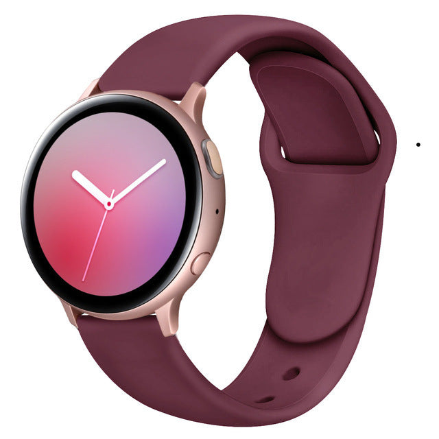 Suitable For Galaxy Active 2 Reverse Buckle Silicone Strap 20 22mm Sports Inner Buckle Strap - 图片 3