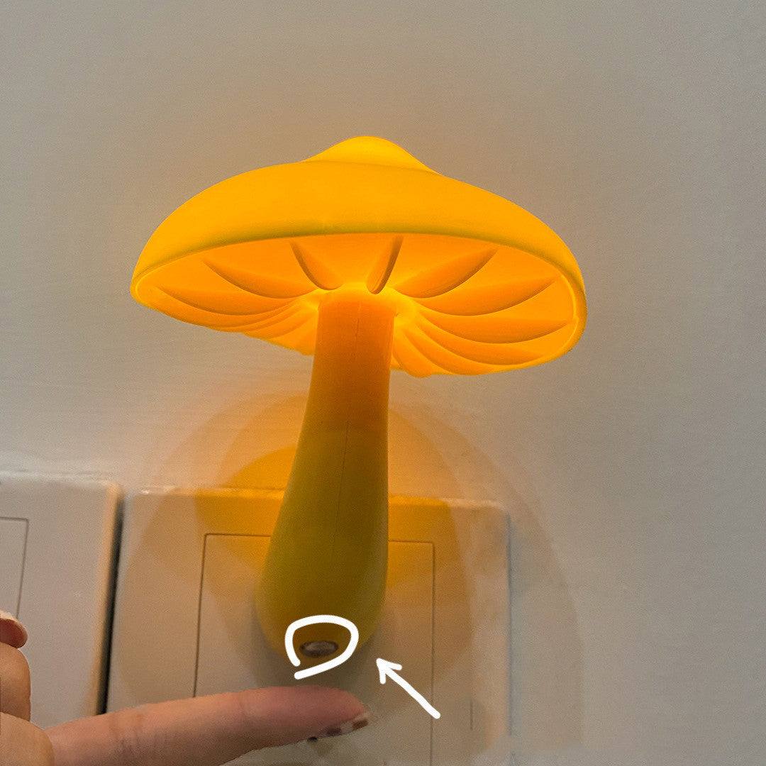 Small Mushroom Plug-in LED Bedside Night Light Learning Light Control Sensor b015699f e94a 4ab7 a522 394fae052677