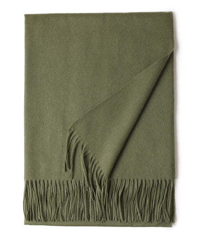 New Solid Color Wool Long Beard Warm Tassel Scarf Thick b0396a7d 8d3b 488b 88b3 ad265714c007