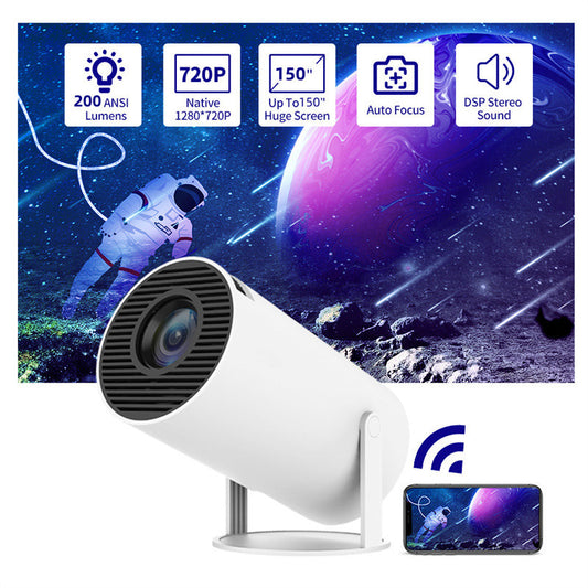 Portable Projector Small Straight Projector For Home Use 180 Degrees Projection Angle Automatic Focus Home Video Projector b0