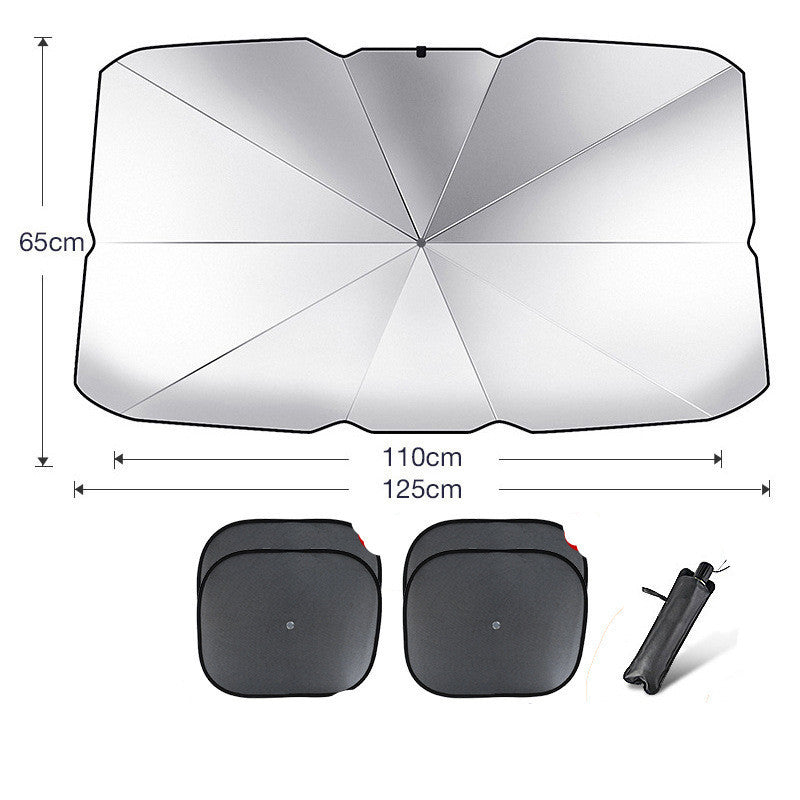 Foldable Car Windshield Sun Shade Umbrella UV Protection Heat Insulation Parasol Auto Front Window Cover Interior Protector S