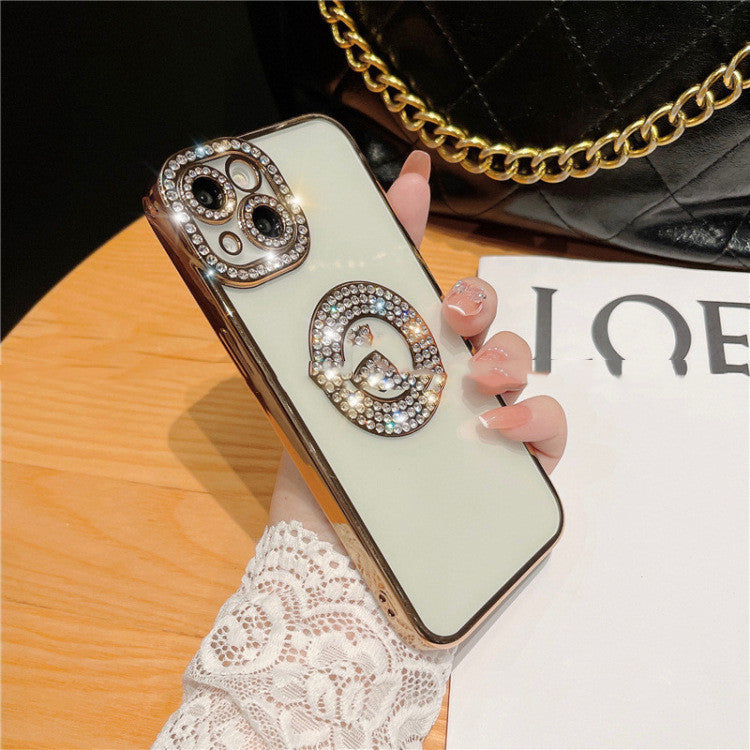 Diamond Ring Phone Case Diamond Electroplating Soft b0424878 5eea 4216 b8d0 8cfd816aa6cb