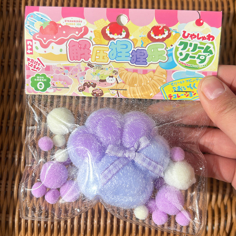 Large Cat's Paw Squeezing Toy Coconut Meat Powder Plush Good-looking Decompression Artifact b0551c29 1bb2 4b37 a667 abb2b9974