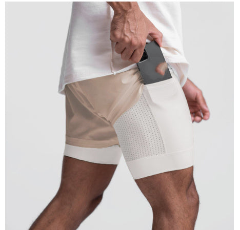 Men's Running Double-layer Fake Two-piece Sports Jogger Pants b05d0e31 afec 4ff7 9319 15834127fa8c