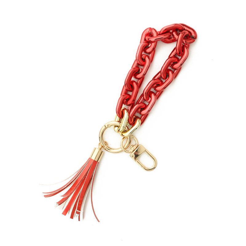 European And American Popular Ornament Highlight Plastic Key Ring b070572a 70f4 4594 9dfe 16fb85aca140