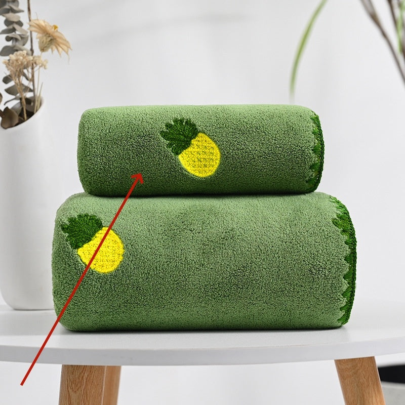 Pineapple Avocado Covers Towels Coral Velvet Soft Absorbent Couple b088d145 b4ee 4ddc a4c1 4ea3d15ebdbc