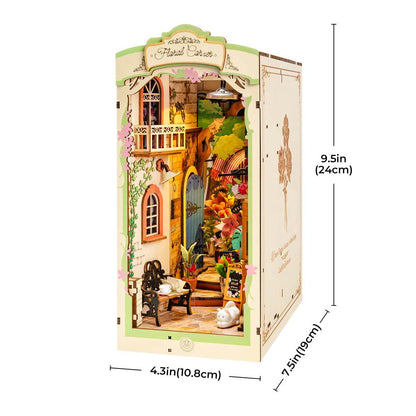 Rolife Floral Corner DIY Book Nook Shelf Insert Kit 3D Wooden Dollhouse For Gift b08d5e6a 9afe 44ec a37a 529d616ebb24