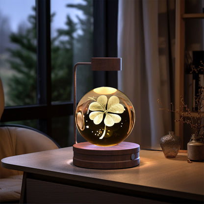 Crystal Ball Cosmic Dinosaur Indoor Night Light USB Power Warm Bedside Light Birthday Gift Night Lamp b0959a50 9940 4d9b 9f2f