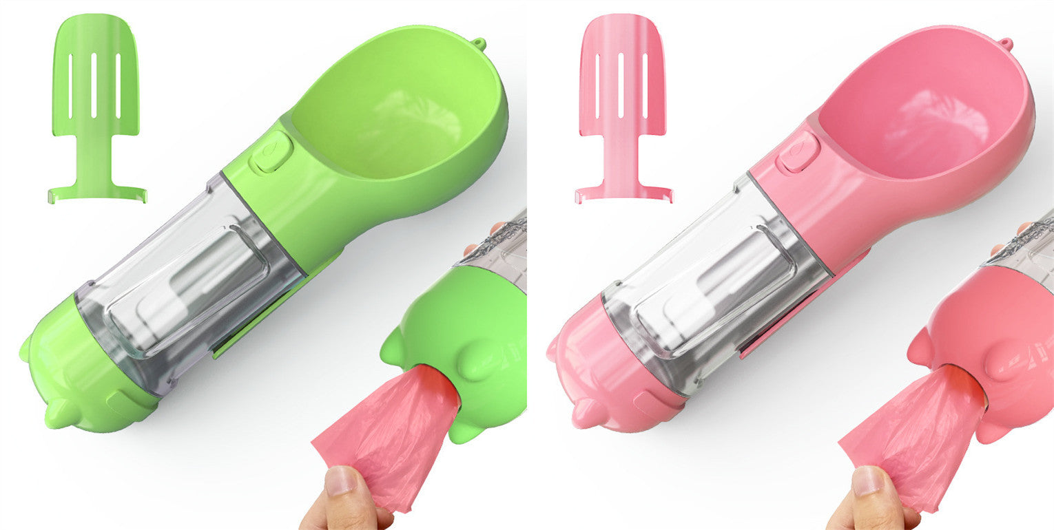 Pet Water Bottle Feeder Bowl Garbage Bag Storage Portable Pet Outdoor Travel 3 In 1 Dog Water Bottle b0a51bd7 4a79 4e6a 88e8 