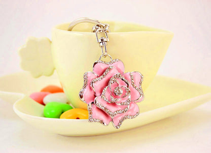 Flower Metal Pendant Key Chain