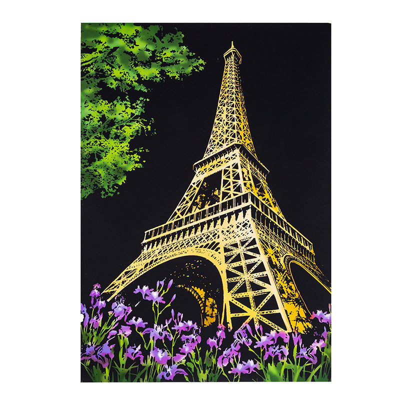 City night scratch painting b0b42886 bef2 4916 92fe 6fda296b86c4