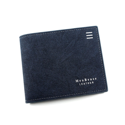 New Personalized Men's Short Wallet Fashion Silk Screen Wallet Men's Frosted Clutch Wallet b0c3c413 61db 43e2 970b d56e5a2940