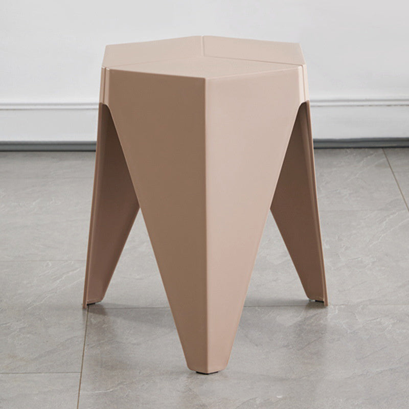 Household Plastic Stool Nordic Windmill Round Stool Thickened Stackable Plastic Stool Simple Modern Dining-table Chair High B