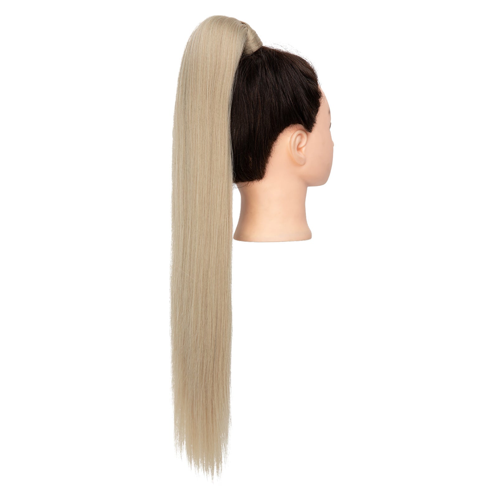 Long Straight Hair Ponytail High Temperature Matte Silk Velcro Winding Wig b0cb8a09 e6ec 4271 af55 e737c3ed4126