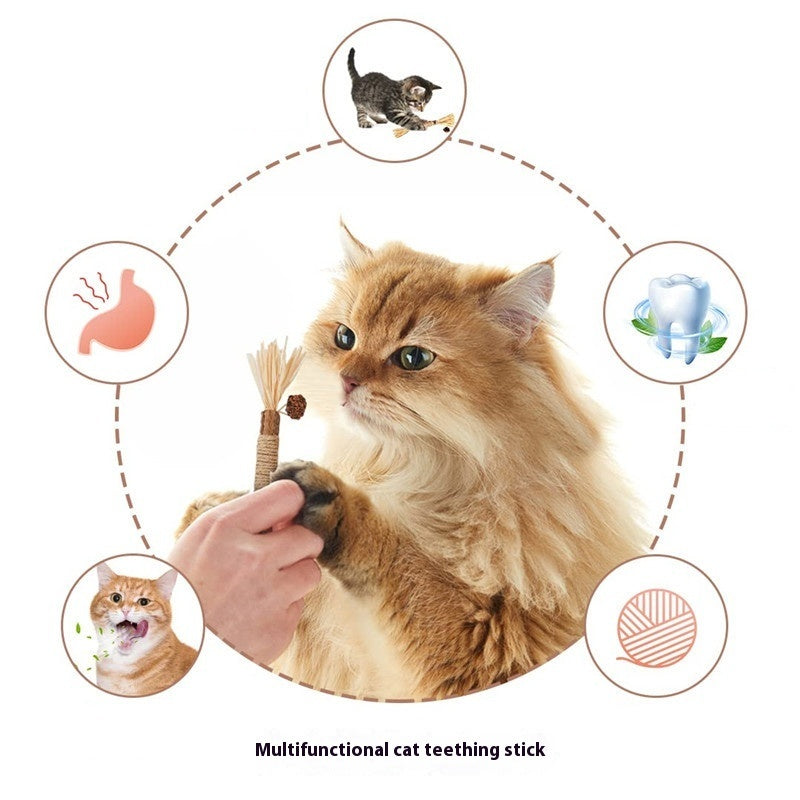 Funny Cat Molar Bite Stick Toy b0dd9684 f6bd 4e65 a586 a71c0094ad13