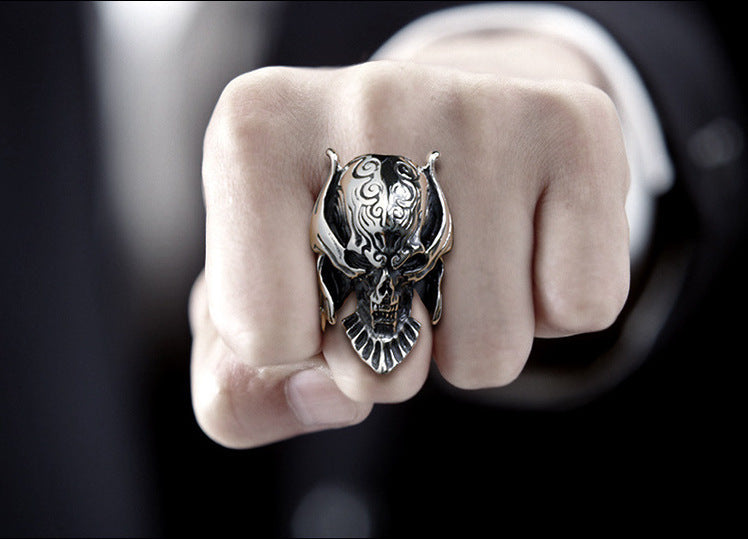Men's Titanium Steel Polished 316L Stainless Steel Pirate Iconic Ring b0dd9f7f 24ed 475c b930 52242128c6a3