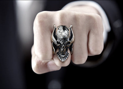 Men's Titanium Steel Polished 316L Stainless Steel Pirate Iconic Ring b0dd9f7f 24ed 475c b930 52242128c6a3