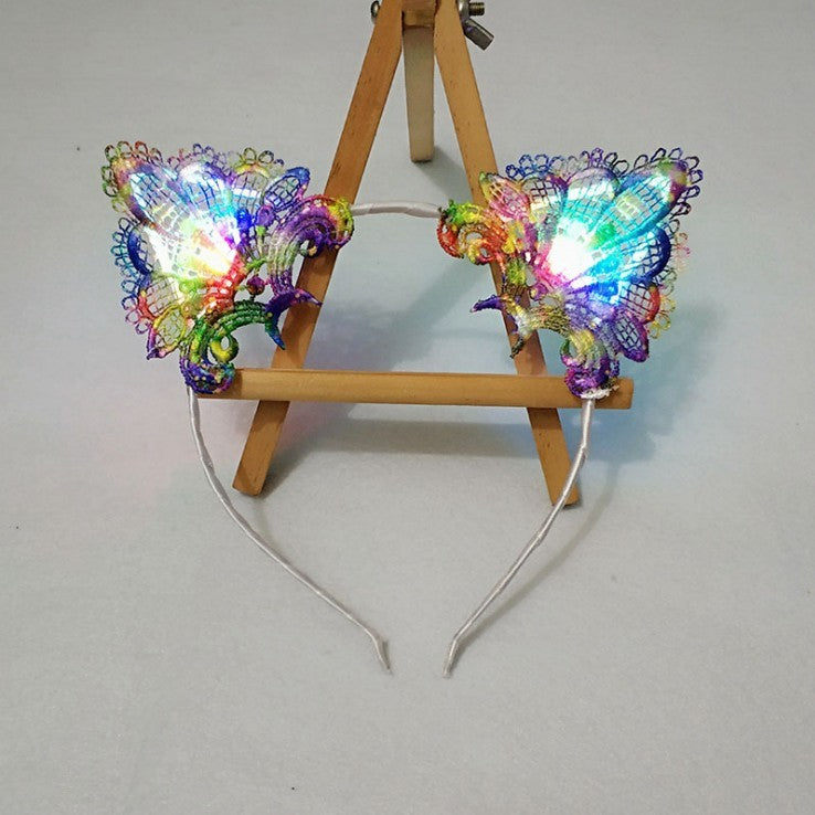 Glowing Hair Accessories Flashing Lights Cat Ears Headband b0e9d81f 1ba8 4f13 b469 a4872eceefe0