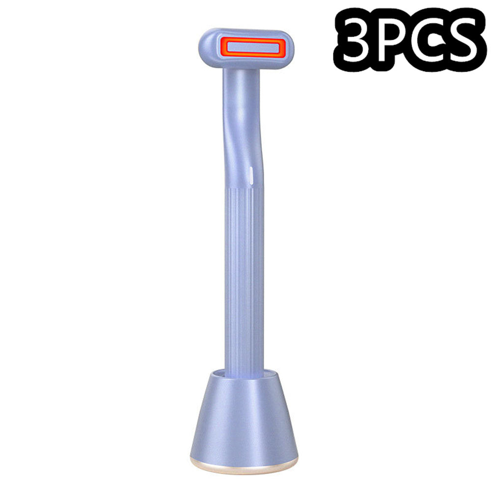 New Upgraded 360 Degrees Rotary Eye Massage Therapeutic Warmth Face Massage Red LED Light 5-in-1 Skincare Tool Wand b0eec33a 