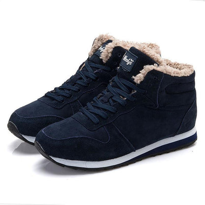 Couple Insulated Cotton-padded Shoes Snow Boots High-top Lightweight Inner Height Increase Extra Large Size 4748 b0efa343 b82
