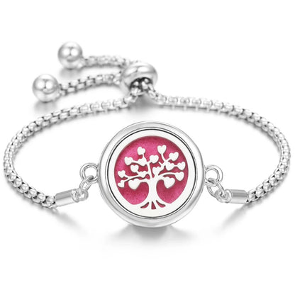 Lucky Tree Aromatherapy Oil Stainless Steel Alloy Bracelet b0f0380f c08a 48eb bcdb 2d8045e9d987