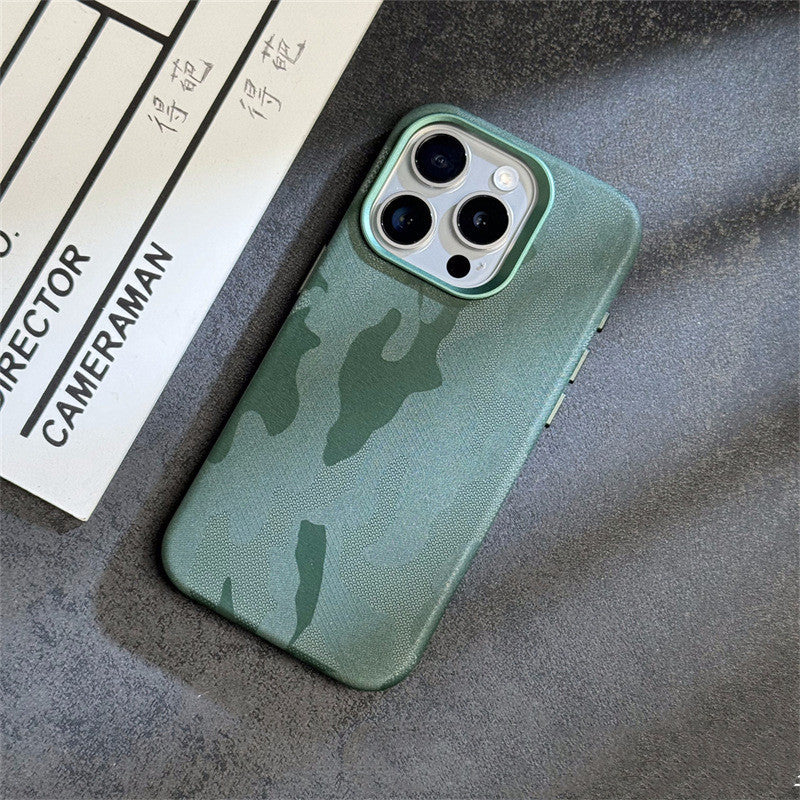 Phone Case Advanced Simple Camouflage Leather Magnetic b0f26666 6c11 49f8 b86e 06192abb2c8a