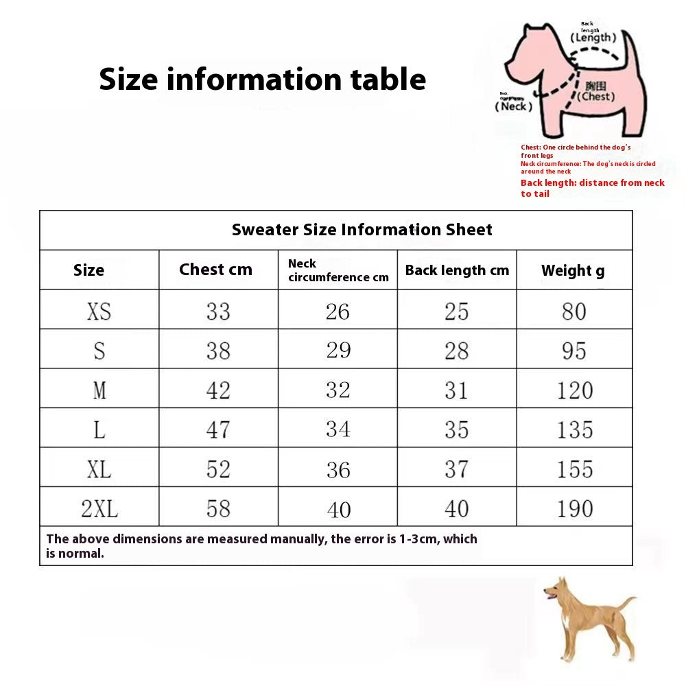 Pet Sweater Autumn And Winter Thick Warm Dog Clothes b0f88e6d 9ee6 466e 9f3a 103545e1211c