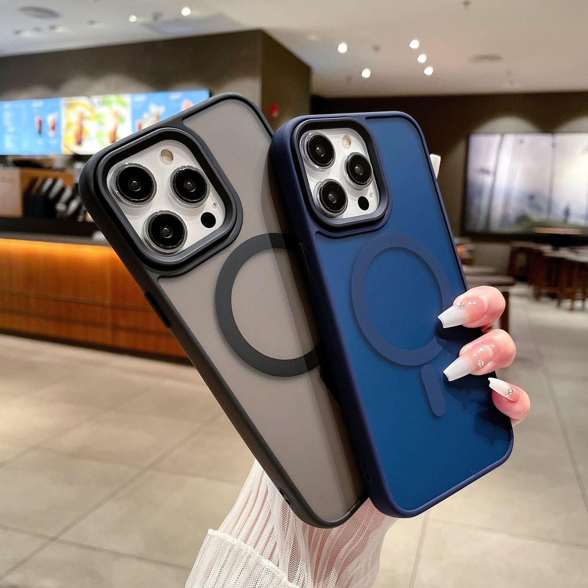 Soft Color Magnetic Phone Case Frosted Feel Protective Shell b123e0bd 7561 4f4a aae7 84cd73353e6a