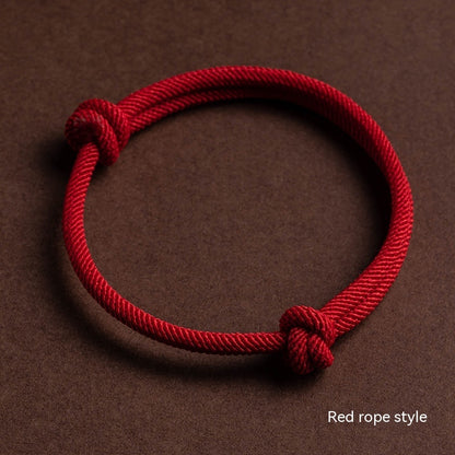 Handmade Truelove Knot This Animal Year Red Rope Bracelet b12a79f7 c4c6 4e13 aa94 778bafc00e41 trans