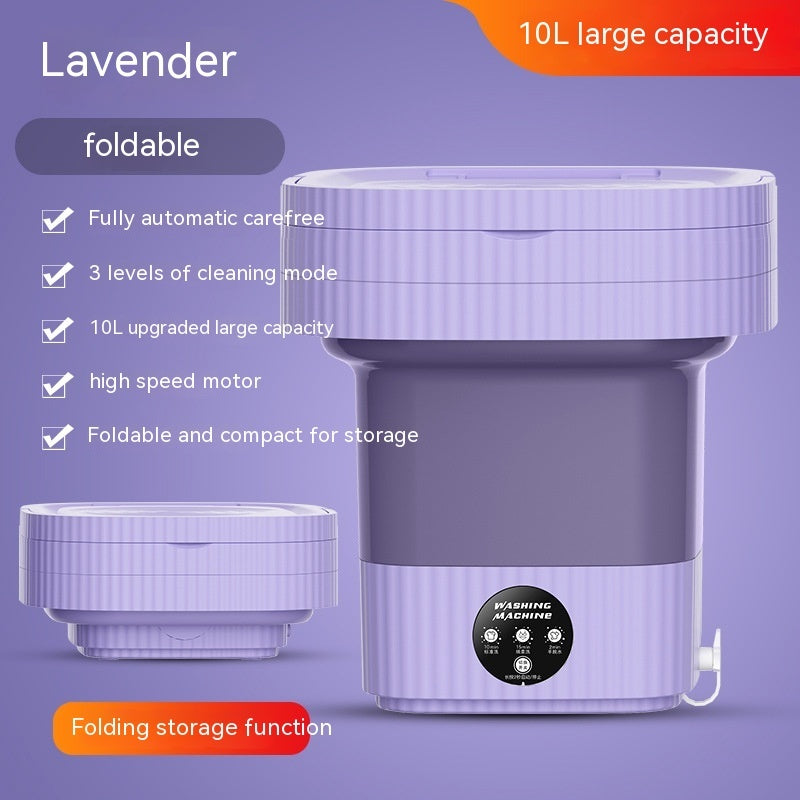 Plastic Folding Washing Machine Automatic Washing Underwear Panty Socks Baby Pet Clothes Dormitory Washing Integrated b1309cc