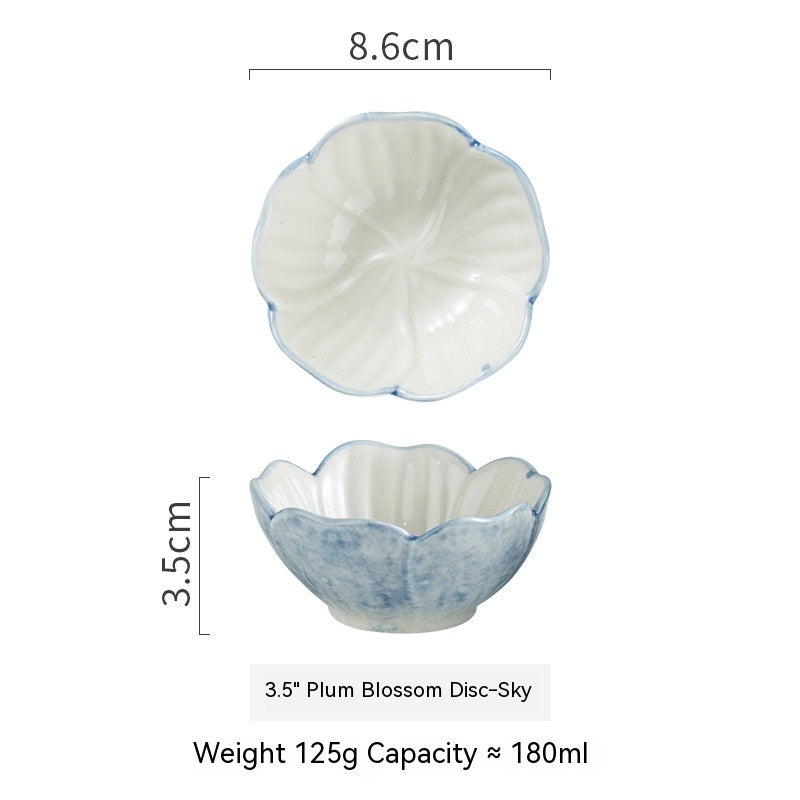 Plum-shaped Dish Ceramic Household Sauce Dipping Seasoning b132d7f8 f864 4e47 962d 887d8892a187 trans