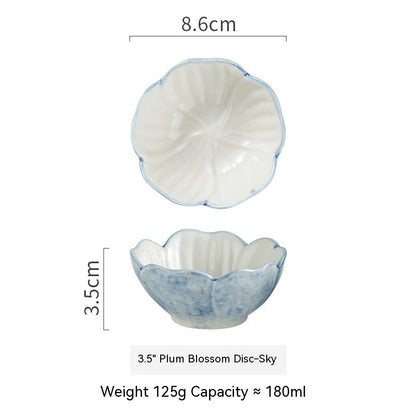 Plum-shaped Dish Ceramic Household Sauce Dipping Seasoning b132d7f8 f864 4e47 962d 887d8892a187 trans