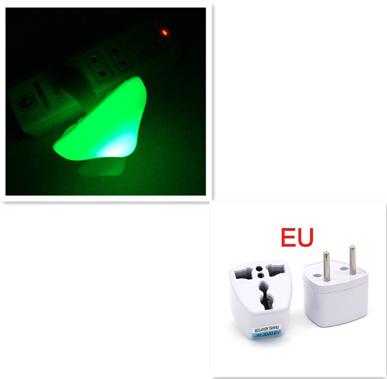 LED Night Light Mushroom Wall Socket Lamp EU US Plug Warm White Light-control Sensor Bedroom Light Home Decoration b135ce45 5