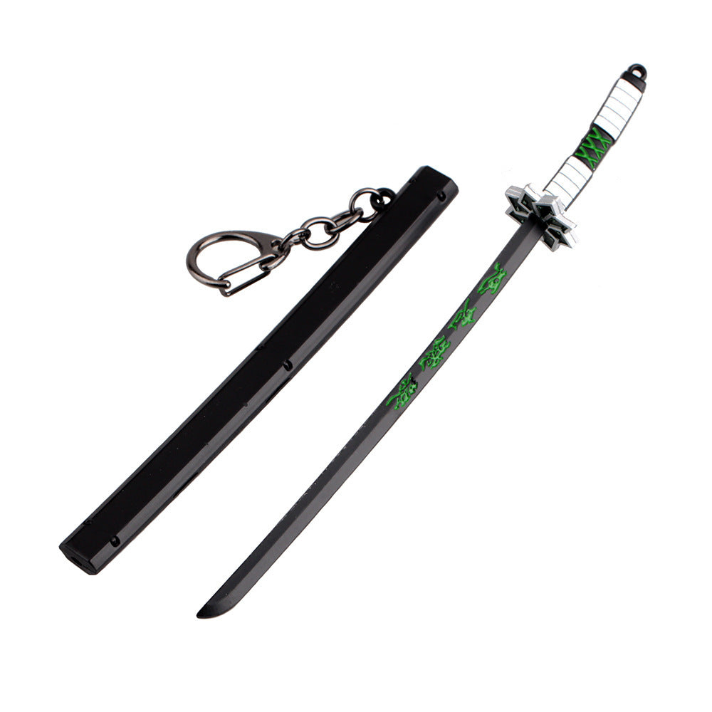 Japanese Wheel Knife With Sheath Sword Weapon Model Metal Keychains b15ae543 5b36 4df5 ab4c 4c9a96833f2b