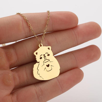 Ins Light Luxury Personality Cute Cartoon Animal Pendant Necklace b163f216 67b4 47e9 bf95 220e8327145c