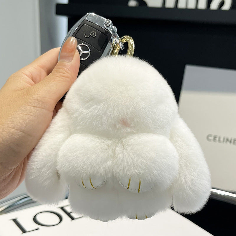 Cute Plush Doll Bunny Car Key Ring Pendant b176a051 00df 4c6e 80ac b02146f30132
