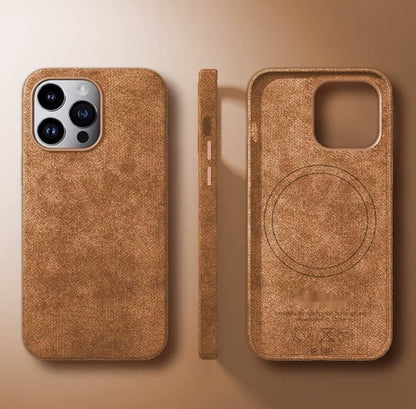 Alcantara Suede Phone Case Magnetic All-inclusive Men And Women b18595a8 442e 482f 8f5a 9b8cbae8dbb1 fine