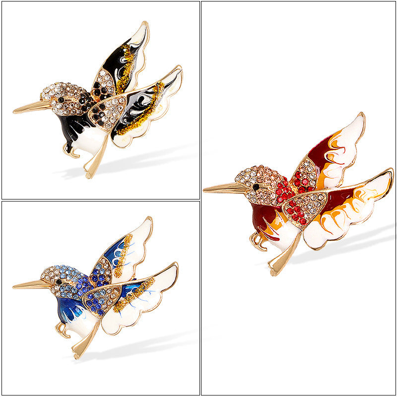 Fashion Women's Colorful Hummingbird Paint Brooch b1b4291a 85b6 4b34 a8a6 4922be2ac1f4