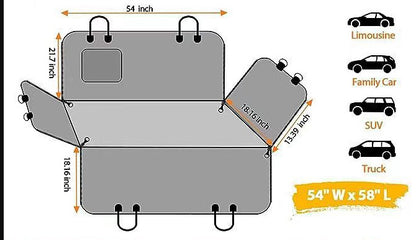 Pet Mat Car Rear Seat Cushion Water And Dirt Resistant Anti-bite b1cc3d52 3ba5 424b 8db1 721fdd382498