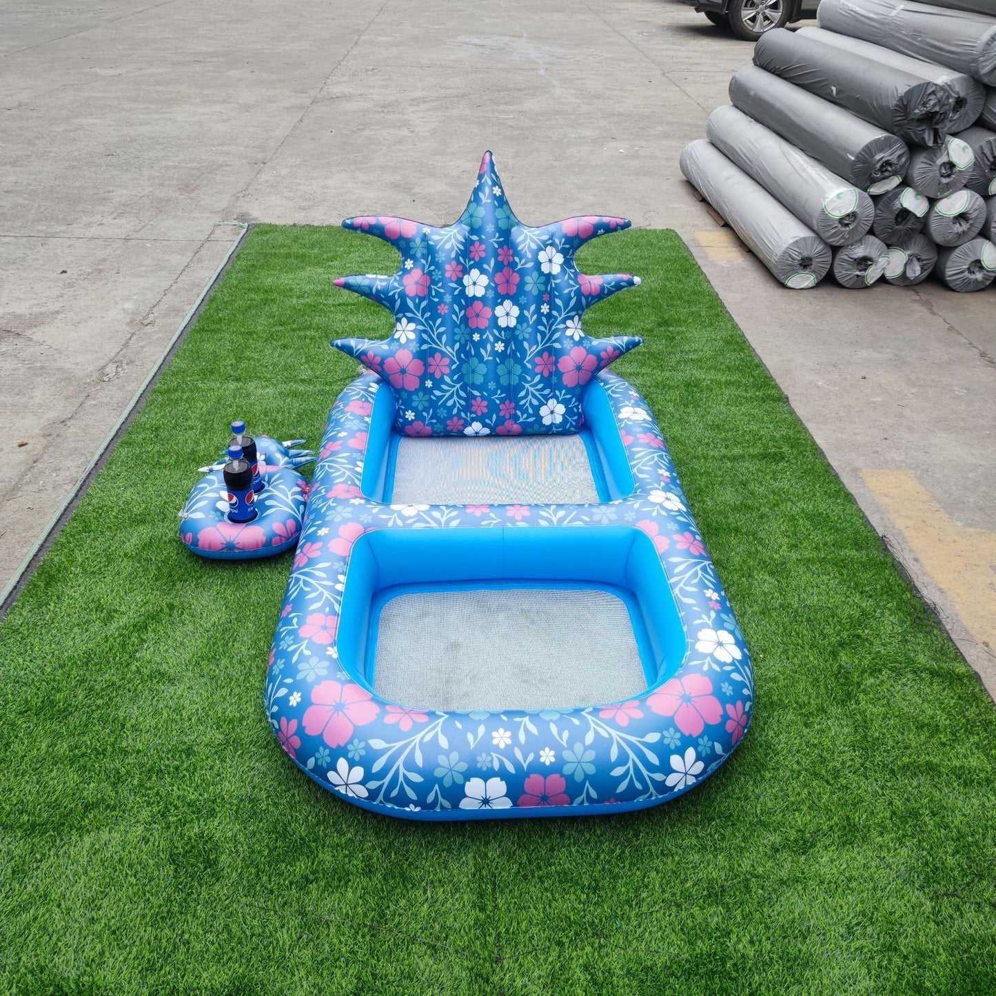 Inflatable Swimming Pool Pineapple Floating Row Air Cushion Bed Summer Water Floating Hammock Air Mattress Water Sports Toys 