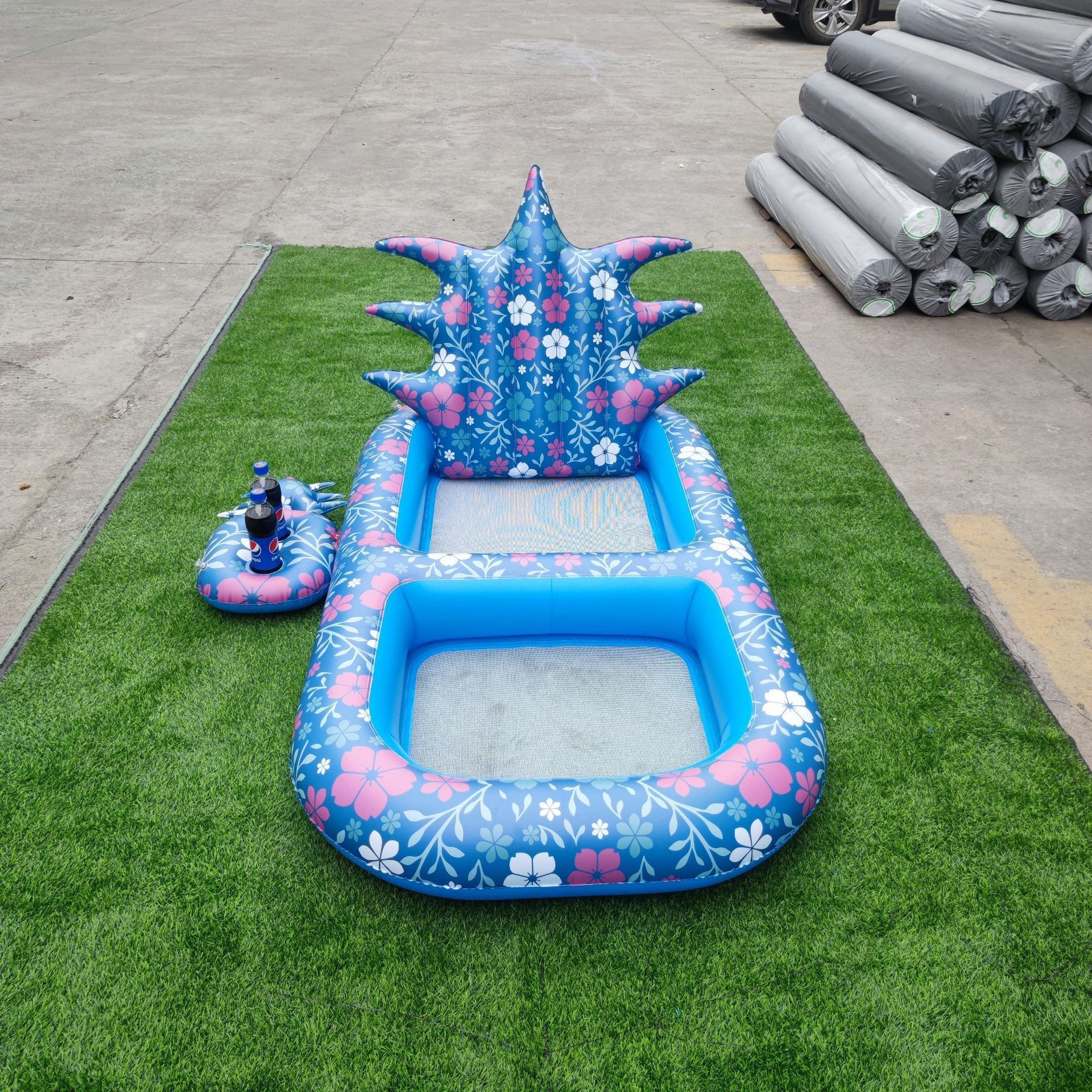 Inflatable Swimming Pool Pineapple Floating Row Air Cushion Bed Summer Water Floating Hammock Air Mattress Water Sports Toys 